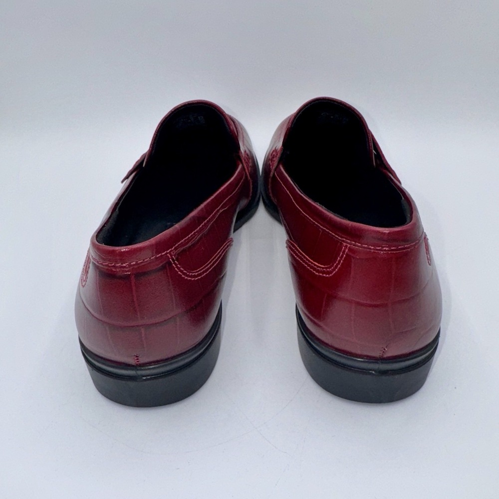 Ecco Classic 15 Penny Loafers Women's Size 8 EU 39 Brick Red Leather - Picture 13 of 16